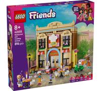 Lego friends 42655 ristorante e scuola di cucina, giochi creativi per le abilità sociali per bambine 8+, regalo di compleanno