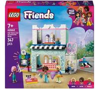 Lego friends 42662 parrucchiere e negozio di accessori, salone giocattolo con 3 personaggi, giochi creativi per bambine 7+