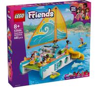 Lego friends 42664 avventura catamarano: barca, 4 mini bamboline 8+