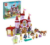 LEGO 43196 Disney Princess Il Castello di Belle e della Bestia, Set delle Principesse con 3 Mini Bamboline