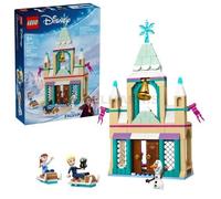 Lego | disney frozen 43265 castello di ghiaccio di arendelle, giocattolo con accessori e 3 personaggi, giochi per bambine 5+