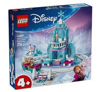 LEGO | Disney Frozen Castello di Ghiaccio di Elsa e Avventura sulla Neve - Giocattolo con Mini Bamboline di Anna ed Elsa, Olaf, Binari del Treno e Carrelli da Neve - Regalo per Bambine 4+ Anni - 43281