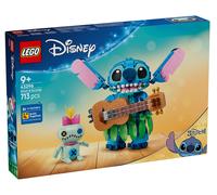 LEGO | Disney Stitch e Scrump Giocattolo - 2 Action Figure con Accessori tra cui un Ukulele - Decorazione Cameretta - Regalo di Compleanno per Bambine e Bambini da 9 Anni in su Fan del Film - 43296