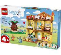 LEGO Bluey: Casa della Famiglia di Bluey - Giocattolo Modulare con Stanze, Giardino, 4 Minifigure e Accessori - Regalo di Compleanno per Bambini da 4 Anni in su e per i Fan della Serie TV - 11203