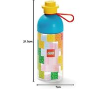Lego 500Ml Iconic Transparent Drinks Bottle Great For School Or Gym Brand New