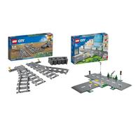 LEGO 60238 City Scambi, Set con 6 Pezzi Accessori di Rotaie per Ampliare la Ferr