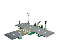 lego city - piattaforme stradali - lego 60304 con lampioni, semafori , cartelli, segnali e alberi anni 5+ 112pz