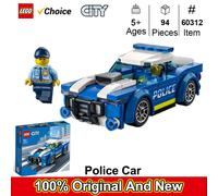 LEGO 60312 Giocattolo per auto della polizia cittadina per bambini di 5 anni più con minifigure da ufficiale, piccola idea regalo, set di costruzione di auto Chase