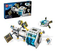 LEGO 60349 City Stazione Spaziale Lunare, Giocattoli Ispirati alla NASA, 5 Minifigure di Astronauti, Giochi Creativi per Bambini dai 6 Anni in su
