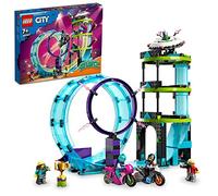 LEGO 60361 City Stuntz Stunt Riders: Sfida Impossibile, Acrobazie 3 in 1 per 1 o 2 Giocatori, 2 Moto Giocattolo Carica e Vai, Giochi per Bambini, Set 2023
