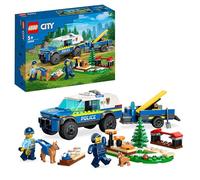LEGO 60369 City Addestramento Cinofilo Mobile, Set con Percorso a Ostacoli, SUV Macchina Polizia Giocattolo e Rimorchio, 2 Figure di Animali, Giochi per Bambini