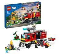 LEGO City Autopompa dei Vigili del Fuoco, Unità di Comando dei Pompieri con Camion Giocattolo e Droni Terrestri e Aerei, Giochi d'Azione per Bambini e Bambine da 7 Anni, Idea Regalo 60374