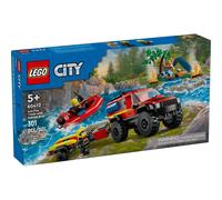 LEGO® City 60412 Fuoristrada antincendio e gommone di salvataggio