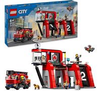 LEGO 60414 Caserma dei pompieri e autop..