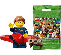 Lego 71029 - Minifigure da collezione serie 21 - Airplane Girl