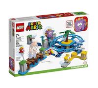 lego super mario - spiaggia del ricciospino gigante - pack di espansione - lego 71400 anni 7+