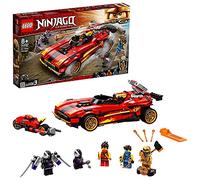 LEGO 71737 NINJAGO Super-bolide Ninja X-1, Macchinina Giocattolo e Motocicletta Ninja con Personaggio Cole d'Oro, Giochi per Bambini dagli 8 Anni