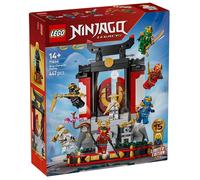 LEGO NINJAGO Display Personaggi Ninja - 15° Anniversario - Kit di Modellismo con Porta del Monastero, 8 Minifigure da Collezione e Spade - Regalo per Bambini, Ragazzi e Fan Adulti da 14 Anni - 71866