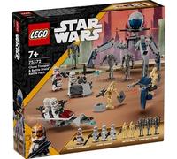 LEGO STAR WARS 75372 BATTLE PACK CLONE TROOPER E BATTLE DROID CON VEICOLO GIOCATTOLO SPEEDER BIKE, IDEA REGALO BAMBINI 7+ ANNI