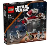 Lego star wars 75378 la fuga del barc speeder, giocattolo dal film the mandalorian, giochi per bambini 8+ con grogu (baby yoda)