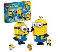 LEGO 75551 Minions Personaggi Minions e la loro Tana, Giochi per Bambini e Bambine con Personaggi di Stuart, Kevin e Bob, Gadget e Idee Regalo