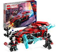 lego marvel - miles morales vs. morbius - lego 76244 macchina da corsa e minifigure di spidey anni 7+