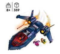 LEGO 76281 Marvel The X-Mens X-Jet, aereo giocattolo, caccia con minifigure del supereroe: Wolverine