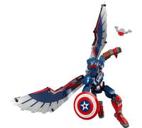 lego marvel - nuovo personaggio costruibile di captain america - lego 76296 action figure con scudo e ali anni 8+ 259pz