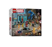 LEGO 76315 Marvel Iron Man's Laboratory Hall of Armor Tony Stark nuovo scatol...