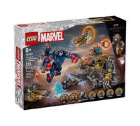 LEGO ǀ Marvel Avengers: Endgame Thor Contro Chitauri - Giocattolo con Mech, Figura di Gorilla e 7 Minifigure tra cui Thor, Rocket e Iron Patriot - Regalo da Supereroi per Bambini da 8 Anni - 76322