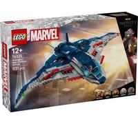 LEGO | Marvel Quinjet Avengers: Age of Ultron - Aereo Giocattolo dei Supereroi con Moto e 5 Minifigure tra cui Iron Man, Black Widow e Ultron - Regalo per Bambini da 12 Anni in su e Fan Adulti - 76325
