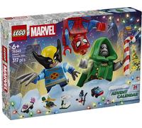 Marvel Super Heroes Calendario dell''Avvento 2026, Giochi di costruzione Giochi Bambini 6+ per Countdown di Natale con 24 Sorprese a Tema Supereroi, Set da costruzione, 6 anno/i, Plastica, 317 pz, 393