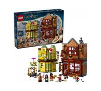 LEGO Harry Potter Accessori di Prima Qualità per il Quidditch e Gelateria - 2 Negozi Giocattolo di Diagon Alley, 6 Personaggi e Accessori come la Scopa Nimbus 2000 - Regalo per Bambini da 8 Anni 76452