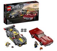 LEGO 76903 Speed Champions Chevrolet Corvette C8.R e 1969 Chevrolet Corvette, 2 Modelli di Macchine Giocattolo, Giochi per Bambini, Idee Regalo