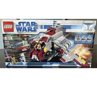 Lego 8019 Star Wars Republic Attack Shuttle 636 pezzi spedizione FedEx SIGILL...