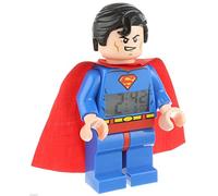 LEGO 9005701 DC Super Heroes Superman - Sveglia retroilluminata per bambini, 24 cm circa, Multicolore