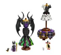 LEGO Disney 43262 Abiti di Malefica e Crudelia De Mon con Espositore Personalizz