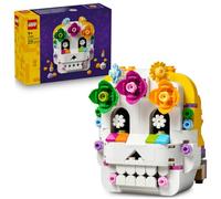 LEGO Altare dei Morti - Kit di Arti e Mestieri Fai da Te - Teschio con Fiori Finti ed Elementi Cibo - Decorazione per il Giorno dei Morti - Idea Regalo per Bambini e Bambine da 9 Anni in su - 40811