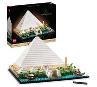 LEGO Architecture La Grande Piramide di Giza, Decorazione per la Casa, Idea Regalo per Adulti, per Uomo, Donna, Mamma, Papà, Hobby Creativi con le Costruzioni, Collezione Monumenti Famosi 21058