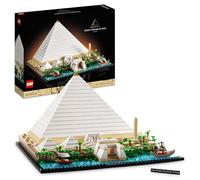 LEGO Architecture La Grande Piramide di Giza, Decorazione per la Casa, Idea Regalo per Adulti, per Uomo, Donna, Mamma, Papà, Hobby Creativi con le Costruzioni, Collezione Monumenti Famosi 21058
