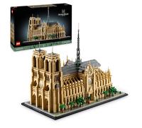 LEGO Architecture Notre-Dame de Paris, Idea Regalo Festa del Papà, Kit Modellismo per Adulti da Costruire, Modellino di Monumento da Collezione, Gadget di Compleanno per Amanti della Storia 21061