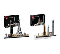 Lego Architecture, Parigi, 21044 & Architecture, New York City, 21028 - NUOVO