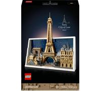 LEGO Architecture Parigi - La Città dell’Amore - Modellino da Costruire per Adulti Fai da Te - Decorazione per Casa o da Parete 3D con Paesaggio Parigino tra cui la Torre Eiffel - Idea Regalo - 21064