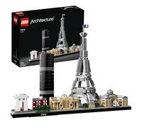 LEGO Architecture Parigi Set con Torre Eiffel e Museo del Louvre da Costruire, Kit Modellismo per Adulti con Monumenti, Set da Collezione Skyline, Idee Regalo per Uomo, Donna, Lui o Lei 21044