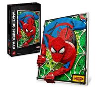 LEGO ART The Amazing Spider-Man, Kit Arte 3D con Canvas da Parete, Poster Costruibile, Decorazione per Casa, Attività Creativa, Regalo per Adolescenti e Adulti Fan dei Fumetti e dei Supereroi 31209