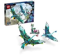 LEGO Avatar Il Primo Volo sulla Banshee di Jake e Neytiri, Modellino da Costruire di Pandora con Parti Fluorescenti, 2 Minifigure e 2 Banshee Giocattolo, Giochi per Bambini e Bambine da 9 Anni 75572
