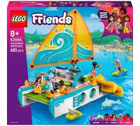 Lego friends 42664 avventura catamarano: barca, 4 mini bamboline 8+