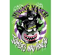 LEGO Batman Joker S Madhouse 60 x 80 cm Stampa su Tela, Multicolore