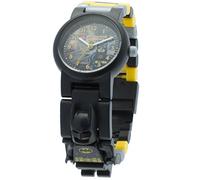 LEGO Batman Movie 8020264 Orologio da polso componibile per bambini con minifigure Batman | per i bambini | nero/giallo | ragazzo/ragazza | Diametro di 28 cm | Quarzo analogico