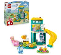 LEGO Bluey: Parco Giochi con Bluey e Chloe - Gioco per Bambine e Bambini da 4 Anni con 2 Minifigure, Saliscendi, Scivolo, Struttura per Arrampicata e 3 Piante - Regalo per i Fan della Serie TV - 11201